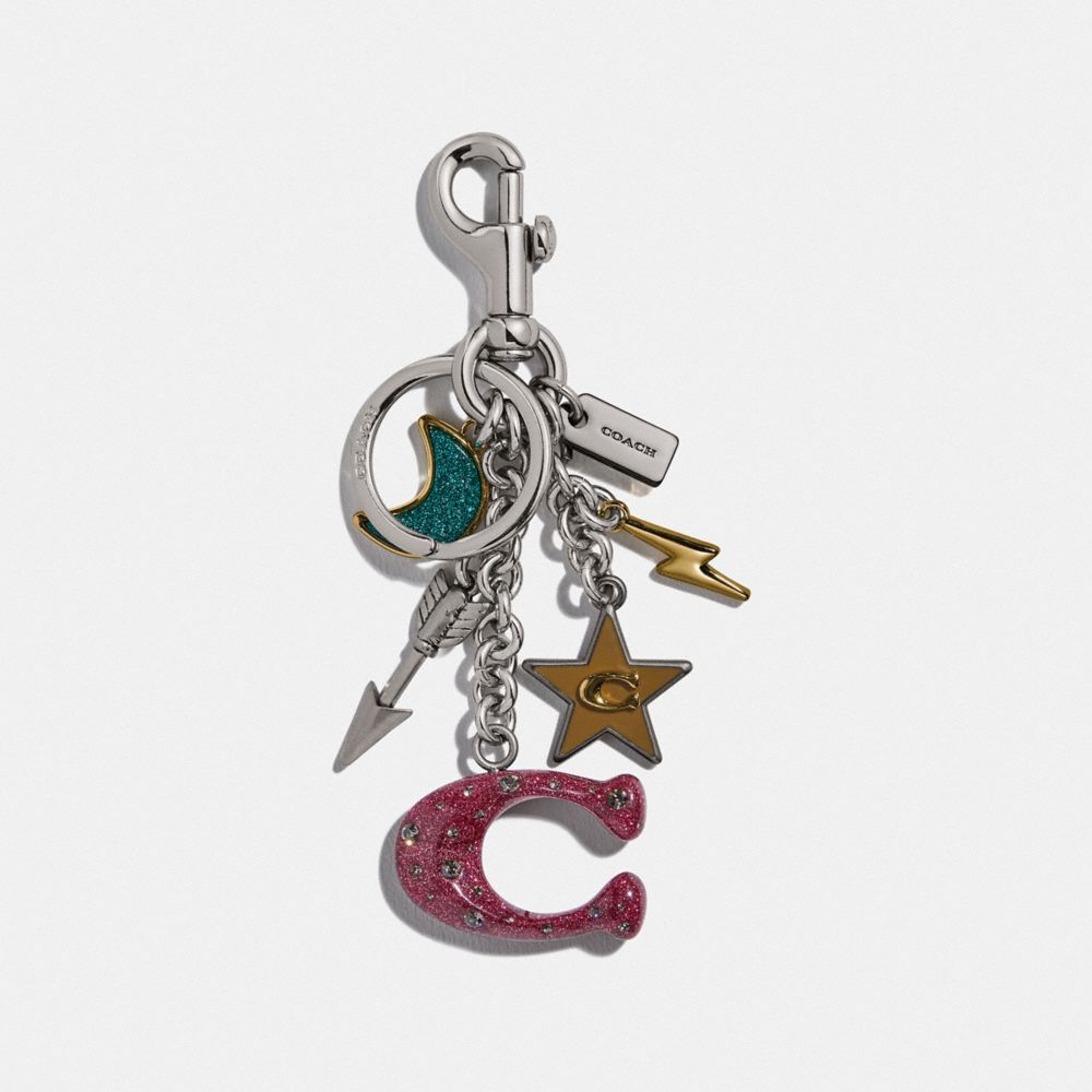 COACH SIGNATURE MIX BAG CHARM - SV/MULTI - F76450SVE1L