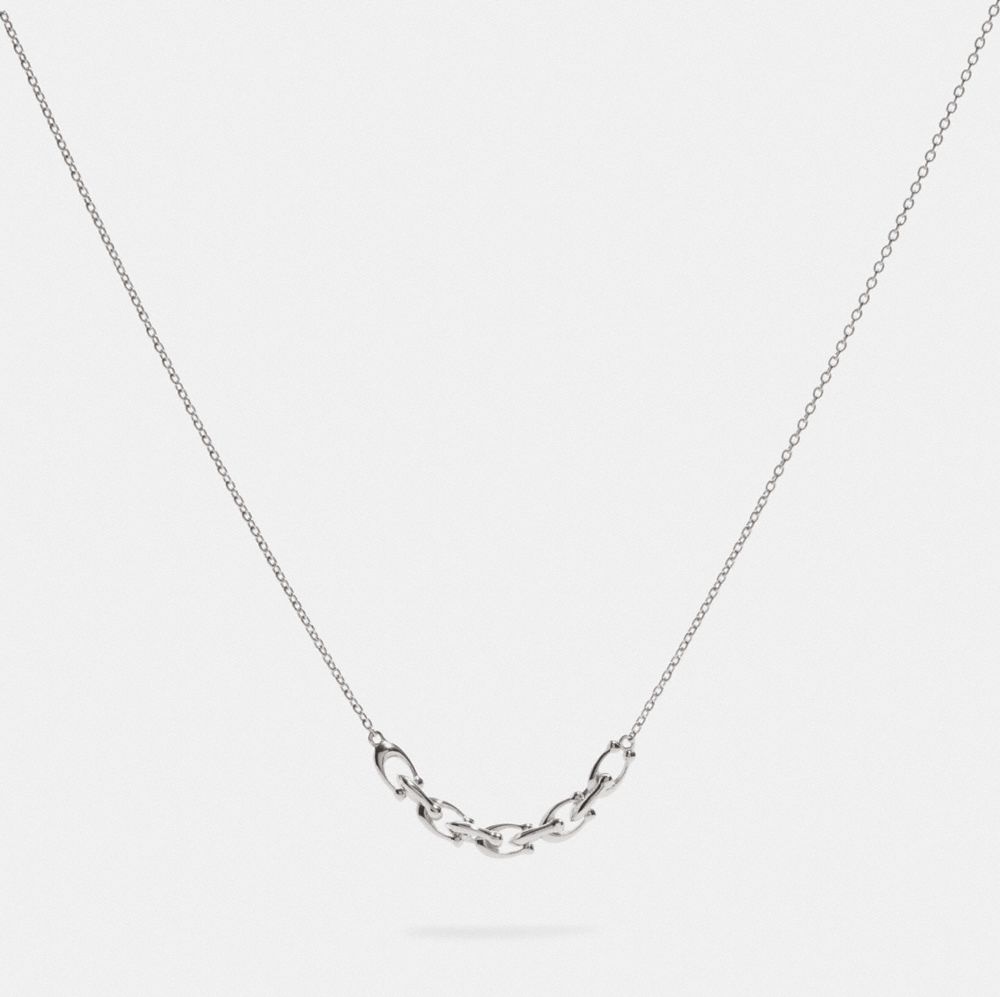 COACH F76473 - SIGNATURE LINK NECKLACE SILVER