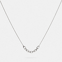 COACH F76473 Signature Link Necklace SILVER