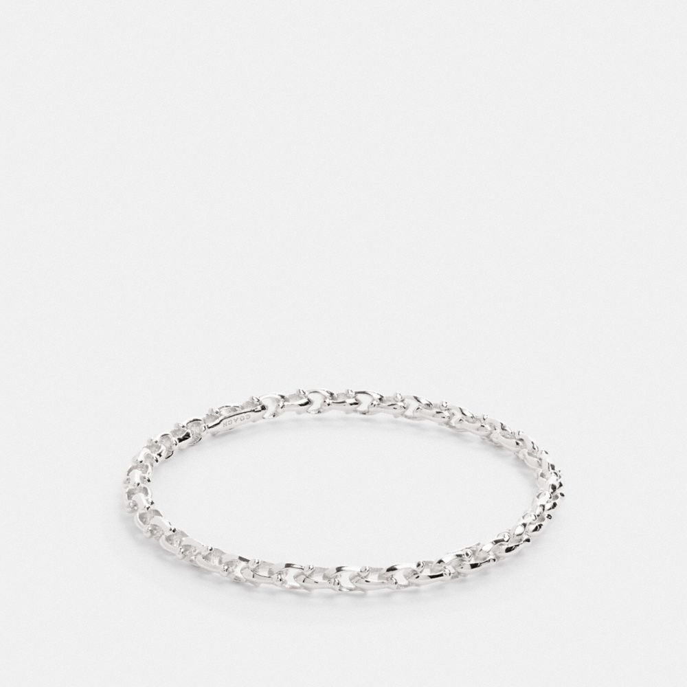 COACH F76475 Signature Link Bangle SILVER