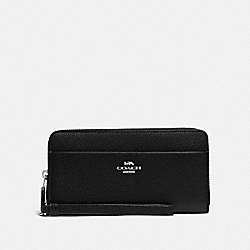 ACCORDION ZIP WALLET - BLACK/SILVER - COACH F76517