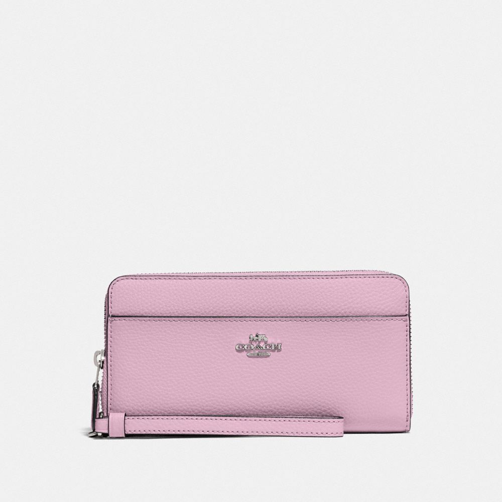 ACCORDION ZIP WALLET - LILAC/SILVER - COACH F76517