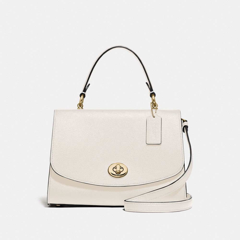 TILLY TOP HANDLE SATCHEL - CHALK/GOLD - COACH F76618