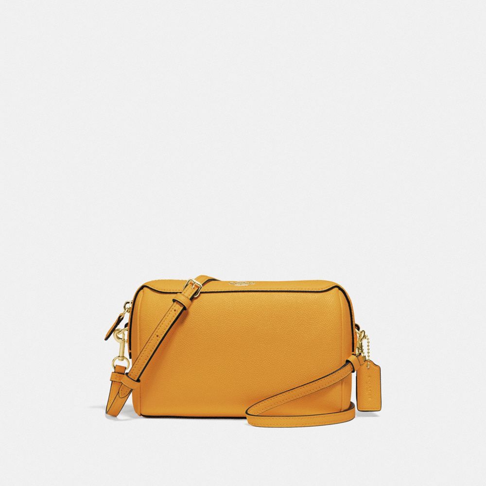 BENNETT CROSSBODY - F76629 - MUSTARD YELLOW/GOLD