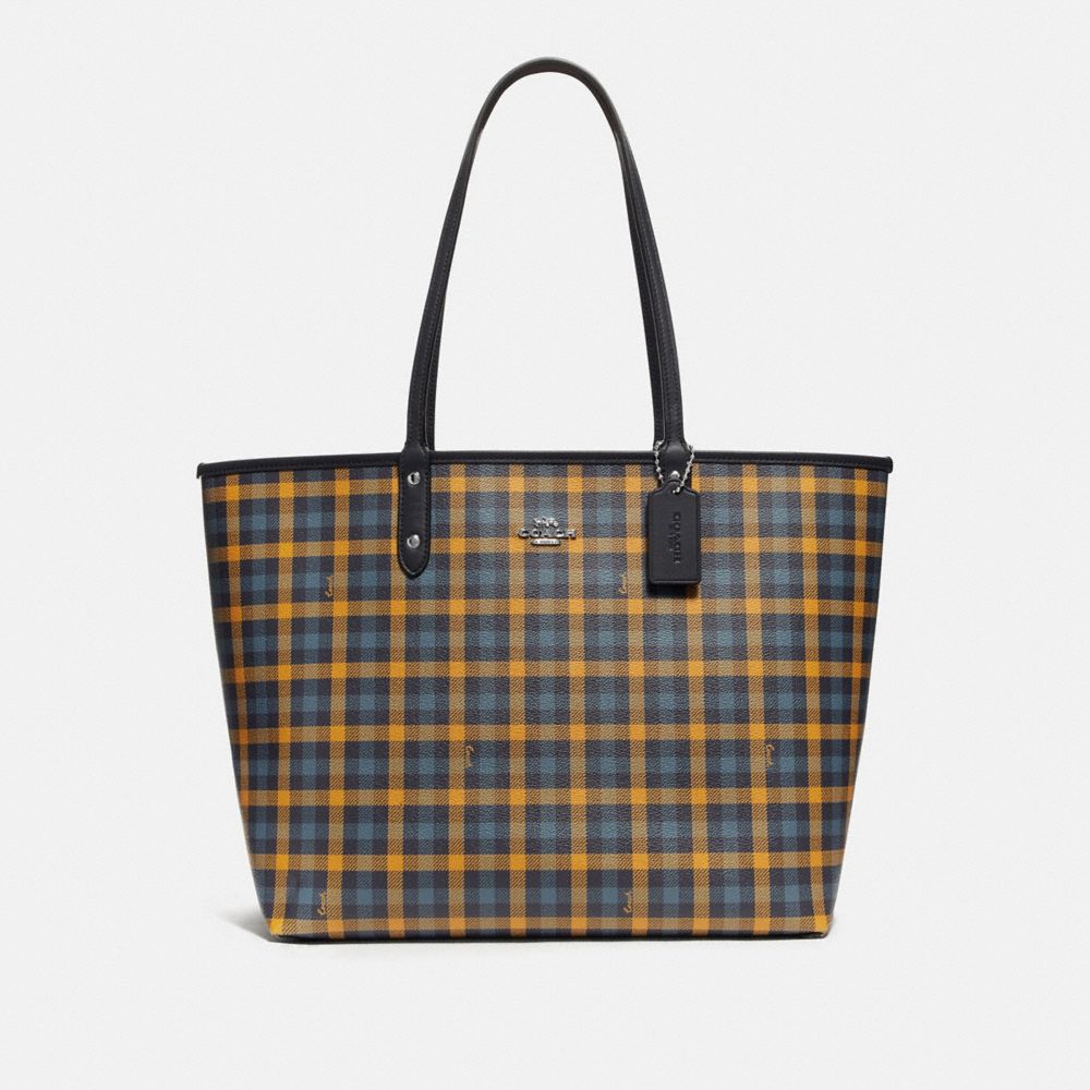 coach gingham tote