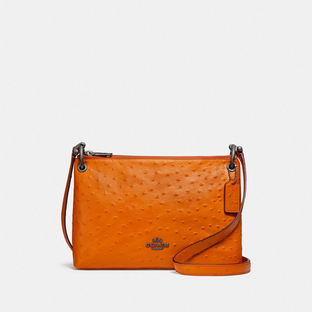 COACH F76644 - MIA CROSSBODY DARK ORANGE/BLACK ANTIQUE NICKEL