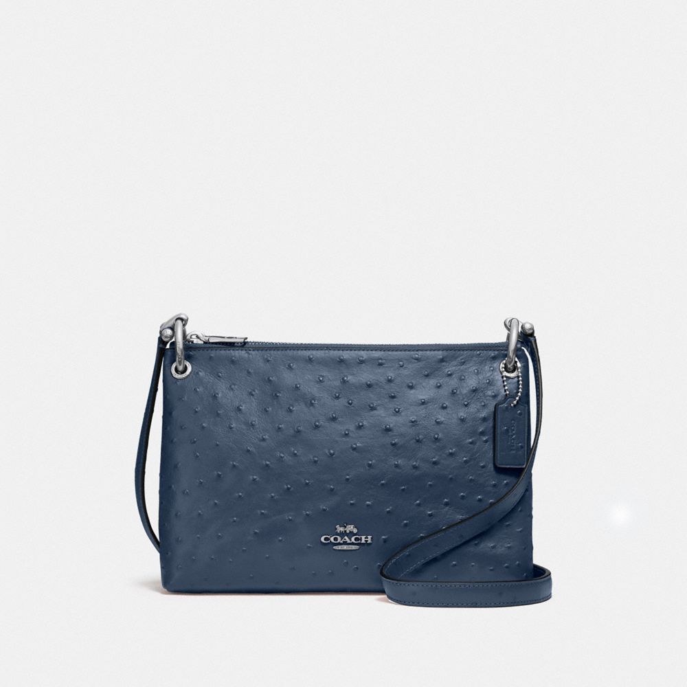 COACH F76644 MIA CROSSBODY DENIM/SILVER