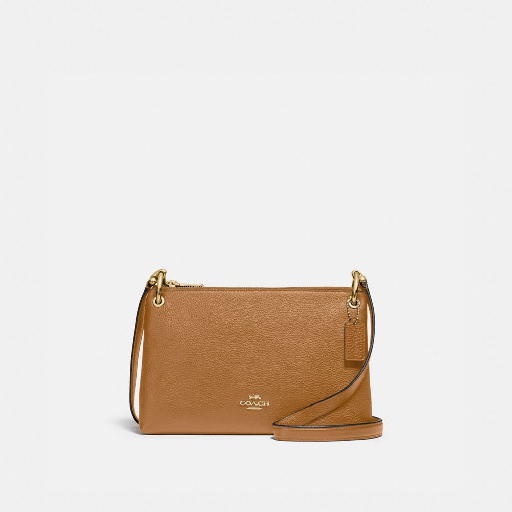 COACH F76645 MIA CROSSBODY IM/LIGHT SADDLE