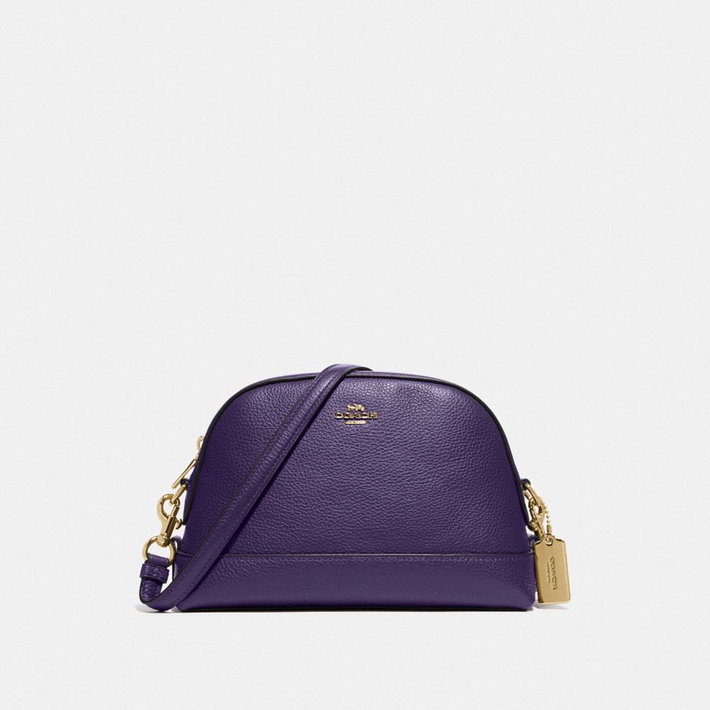 COACH F76673 DOME CROSSBODY IM/DARK PURPLE