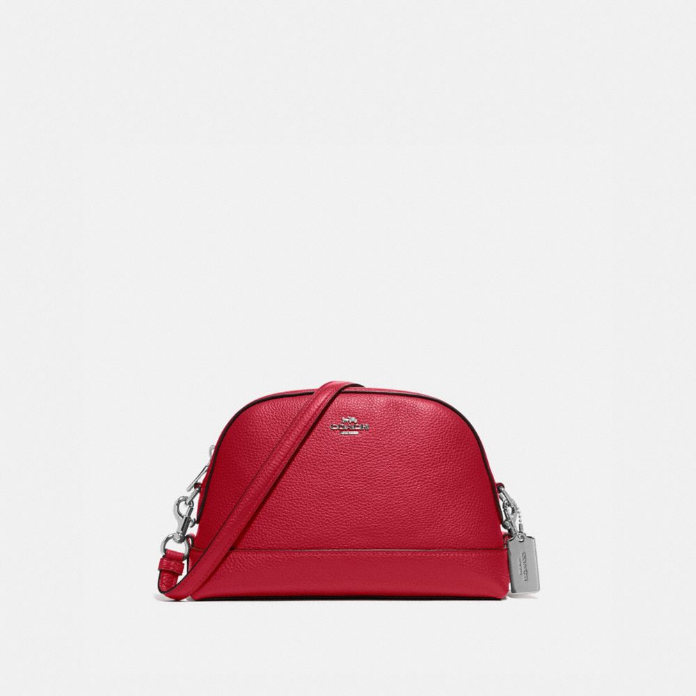 DOME CROSSBODY - F76673SVP4Z - SV/BRIGHT CARDINAL