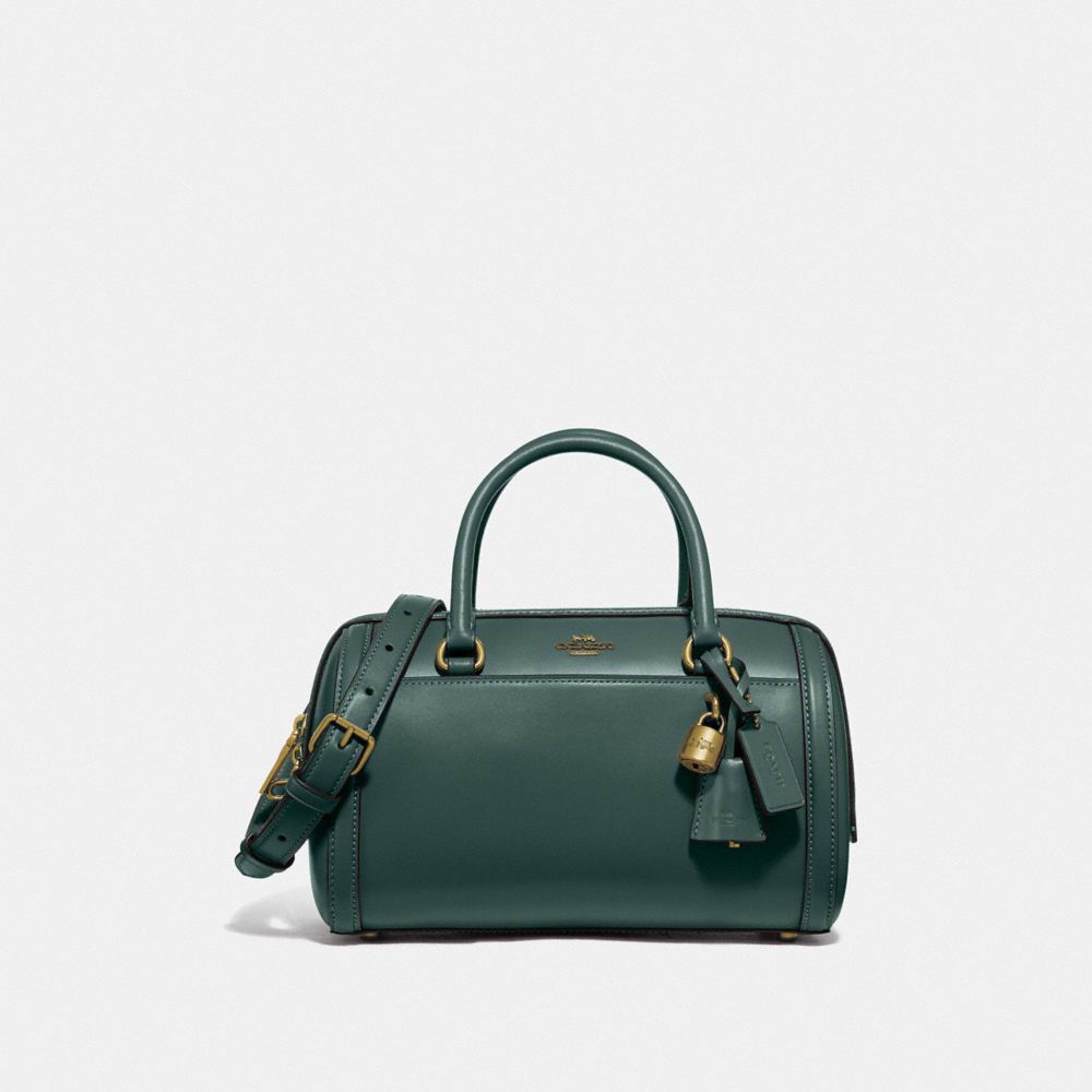 COACH ZOE BARREL SATCHEL - IM/EVERGREEN - F76705