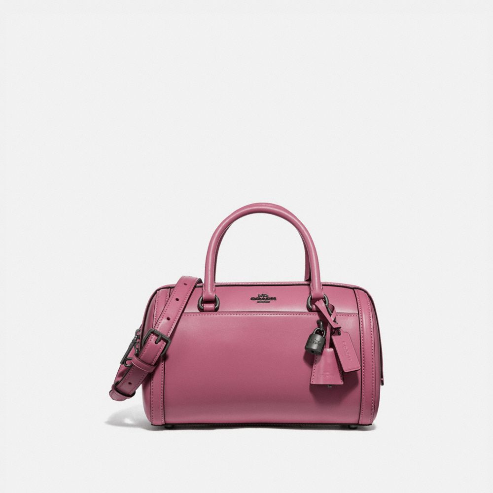 COACH ZOE BARREL SATCHEL - QB/PINK ROSE - F76705