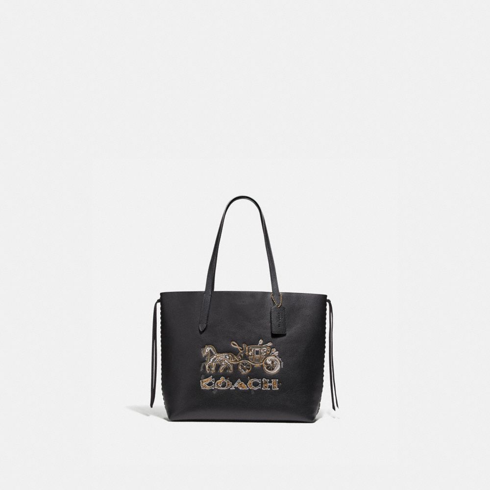 COACH F76776 Tote With Chelsea Animation BLACK/MULTI/IMITATION GOLD