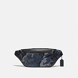 COACH F76842 - WARREN BELT BAG IN SIGNATURE CANVAS WITH CAMO PRINT BLUE MULTI/BLACK ANTIQUE NICKEL