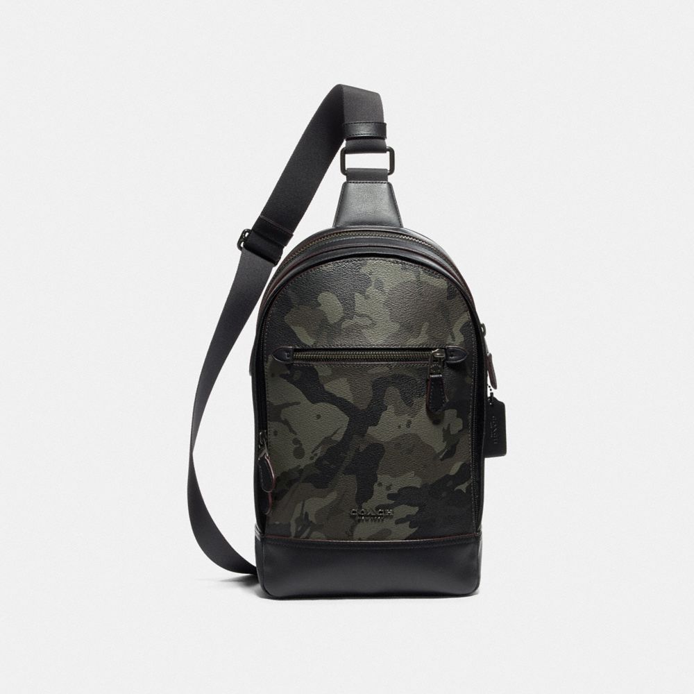GRAHAM PACK WITH CAMO PRINT - F76846 - GREEN/BLACK ANTIQUE NICKEL