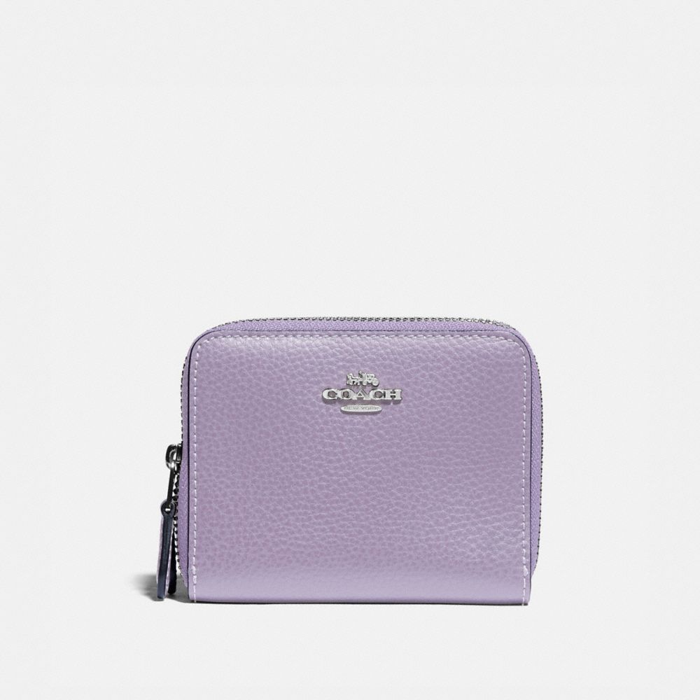 COACH F76935 Small Double Zip Around Wallet LILAC/SILVER