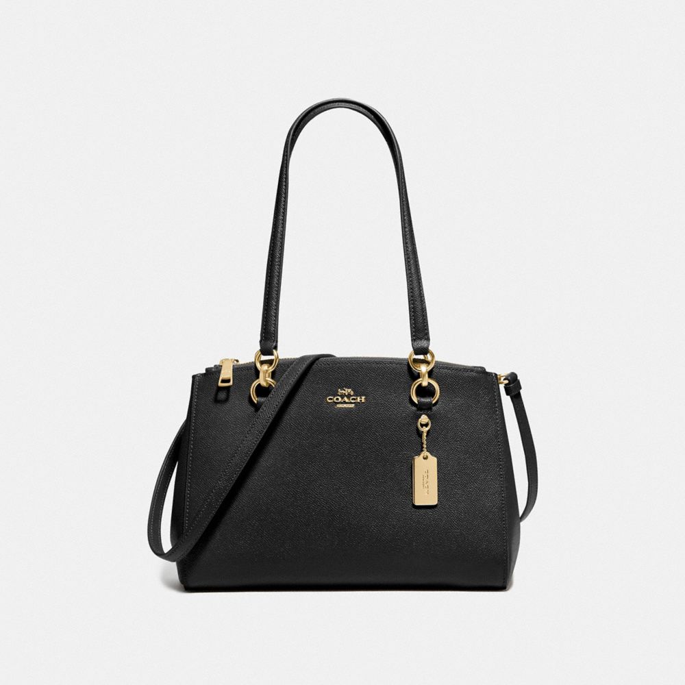 COACH F76938 Etta Carryall BLACK/GOLD