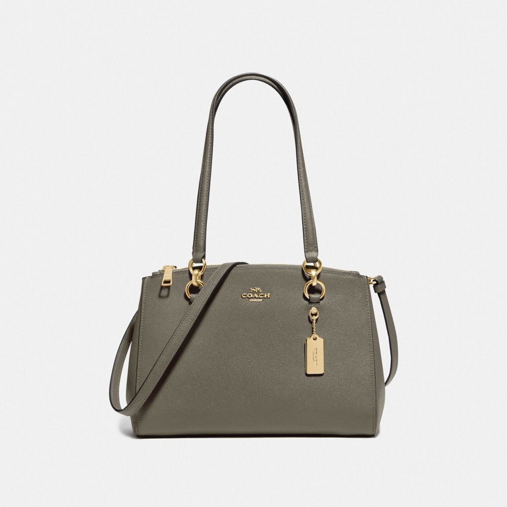 COACH F76938 - ETTA CARRYALL MILITARY GREEN/GOLD