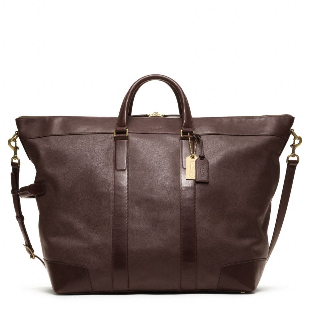 COACH F77247 Crosby Duffle In Leather  OAK