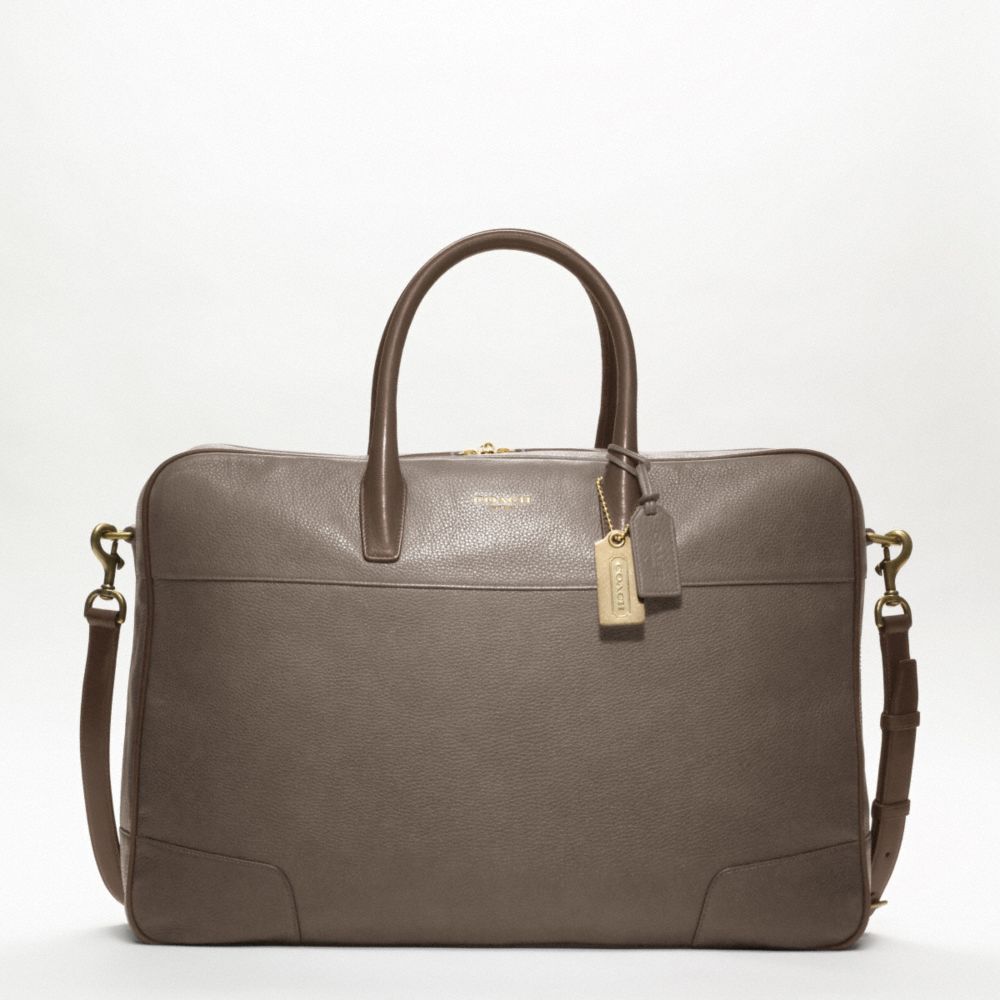 CROSBY LEATHER SOFT SUITCASE - f77248 - F77248B4SE