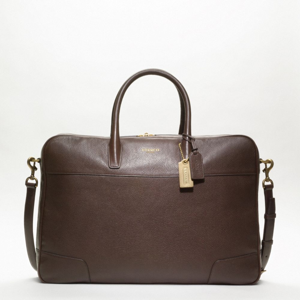 CROSBY LEATHER SOFT SUITCASE - f77248 - F77248OAK