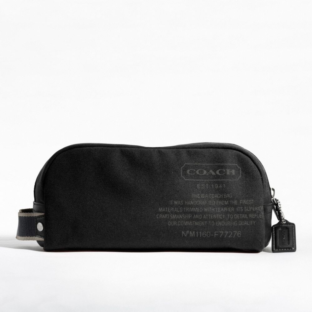 COACH HERITAGE WEB CANVAS TRAVEL KIT - ONE COLOR - F77276
