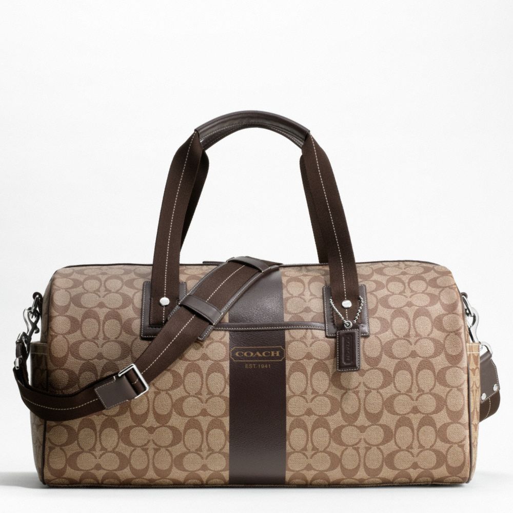 HERITAGE STRIPE DUFFLE COACH F77278