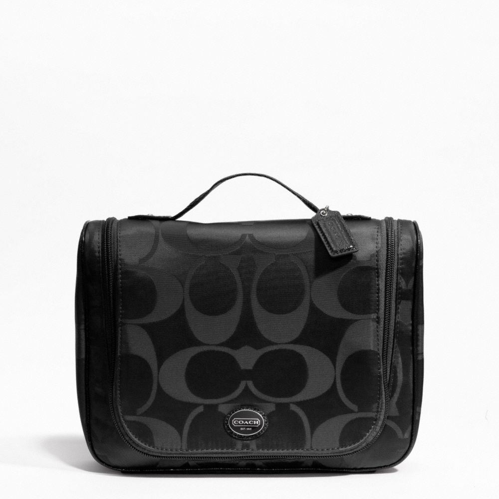 COACH F77310 Signature Nylon Packable Cosmetic Case 