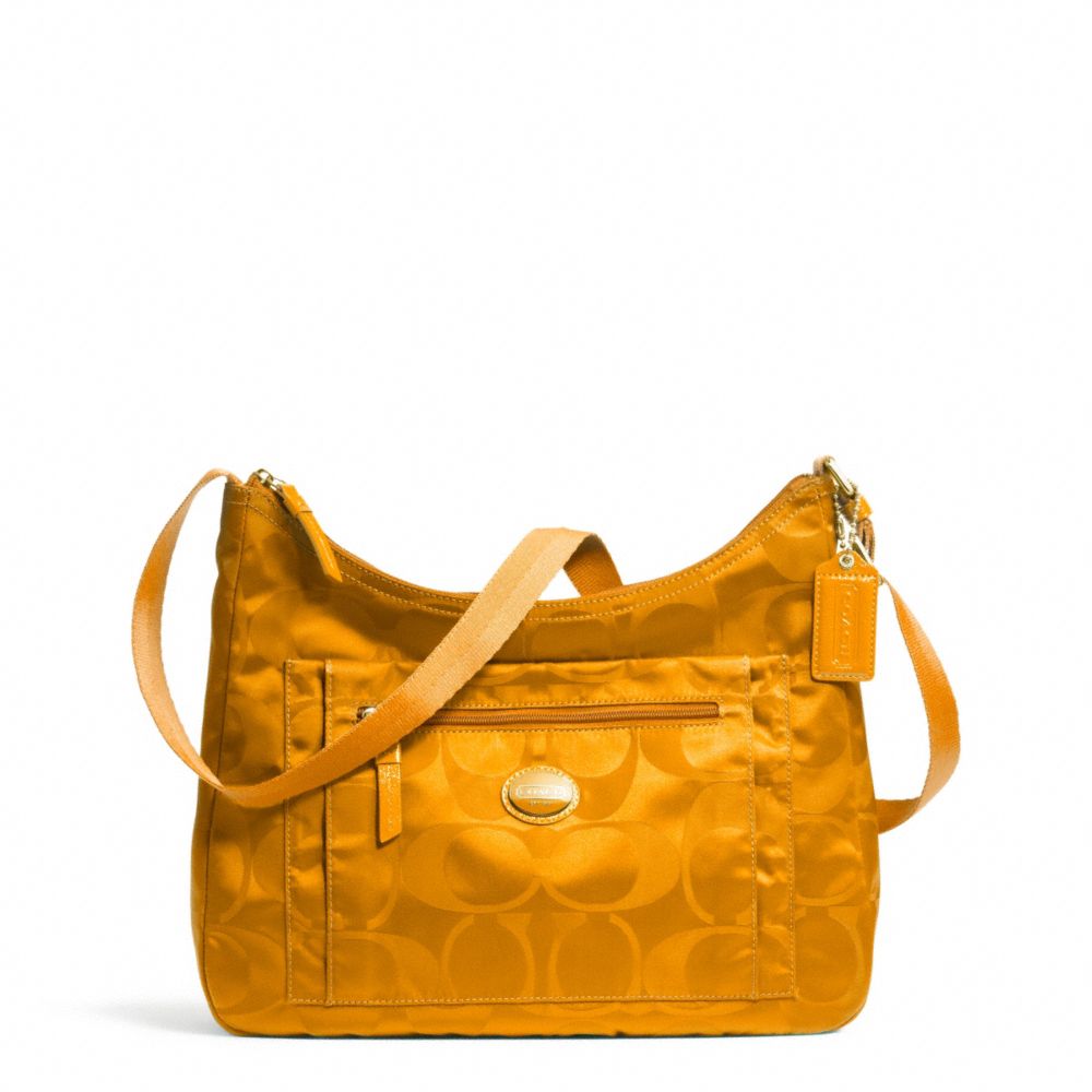 COACH F77369 GETAWAY PACKABLE CROSSBODY BRASS/ORANGE-SPICE