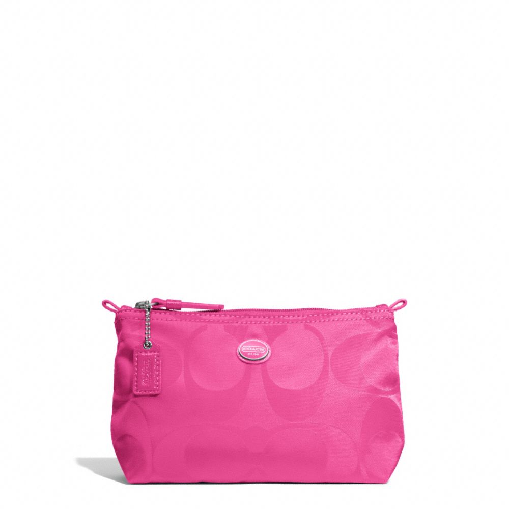 COACH GETAWAY SIGNATURE NYLON MINI COSMETIC POUCH -  - f77382