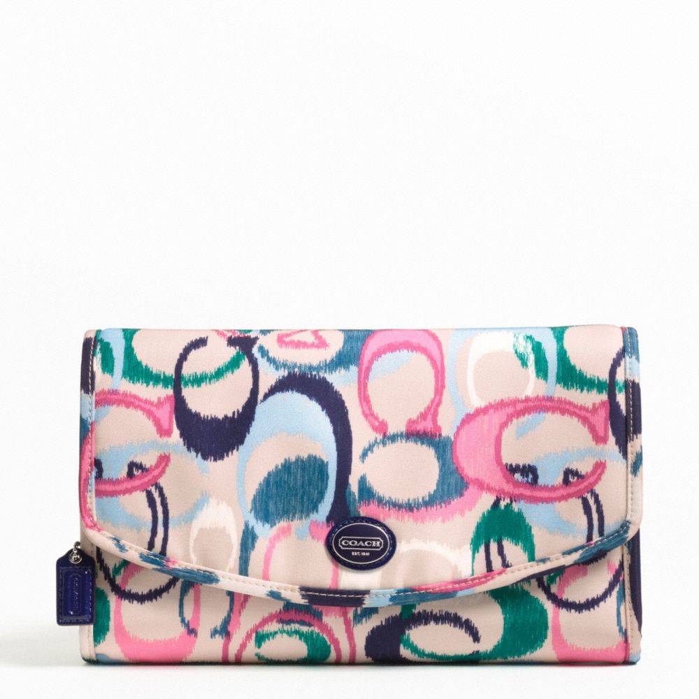 COACH f77415 GETAWAY IKAT PRINT COSMETIC KIT 