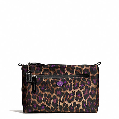COACH F77463 GETAWAY OCELOT PRINT COSMETIC POUCH ONE-COLOR