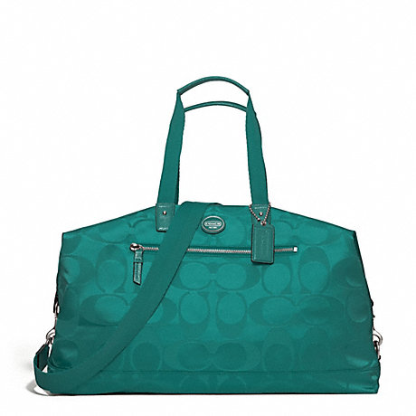 GETAWAY NYLON DUFFLE - COACH F77469 - SILVER/MINERAL
