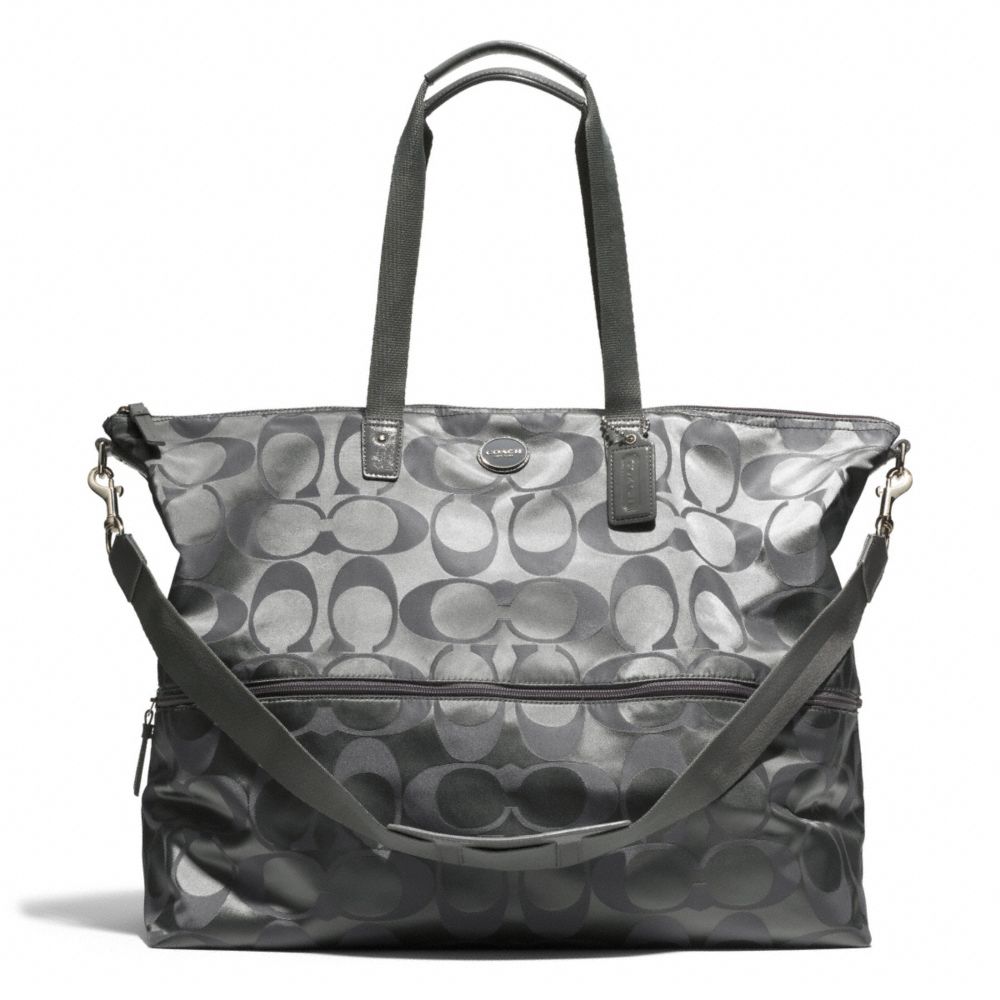 SIGNATURE NYLON EXPANDABLE TOTE - f77497 - F77497SVGY