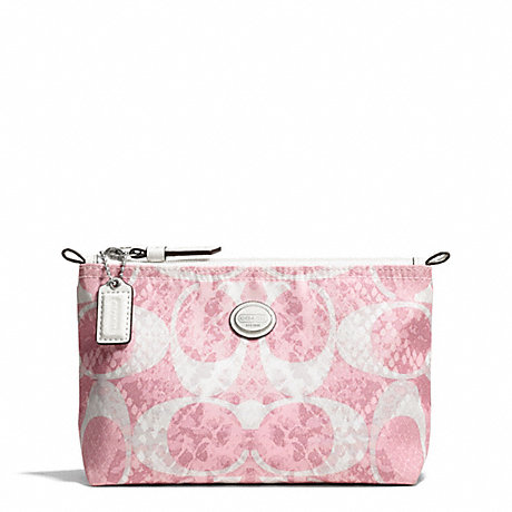 COACH F77519 GETAWAY SNAKE C PRINT MINI COSMETIC POUCH ONE-COLOR