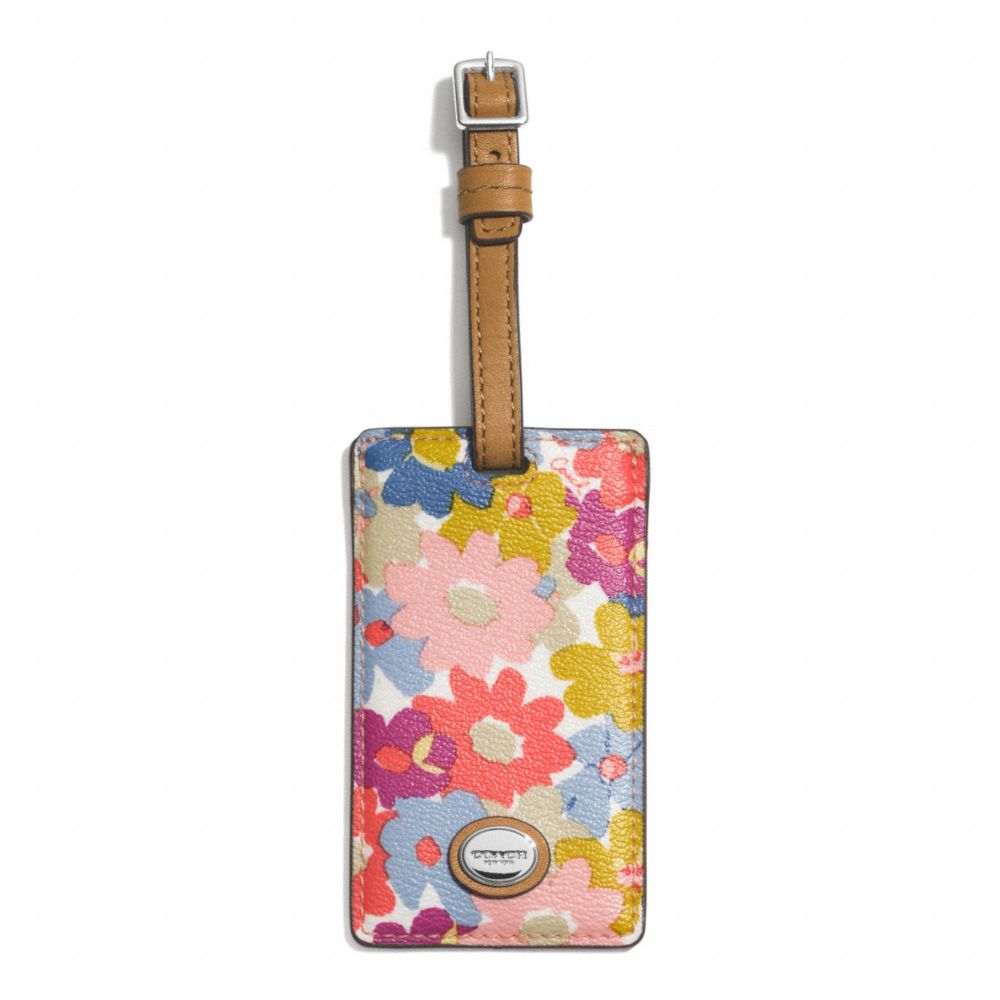 COACH F77586 PEYTON FLORAL LUGGAGE TAG ONE-COLOR