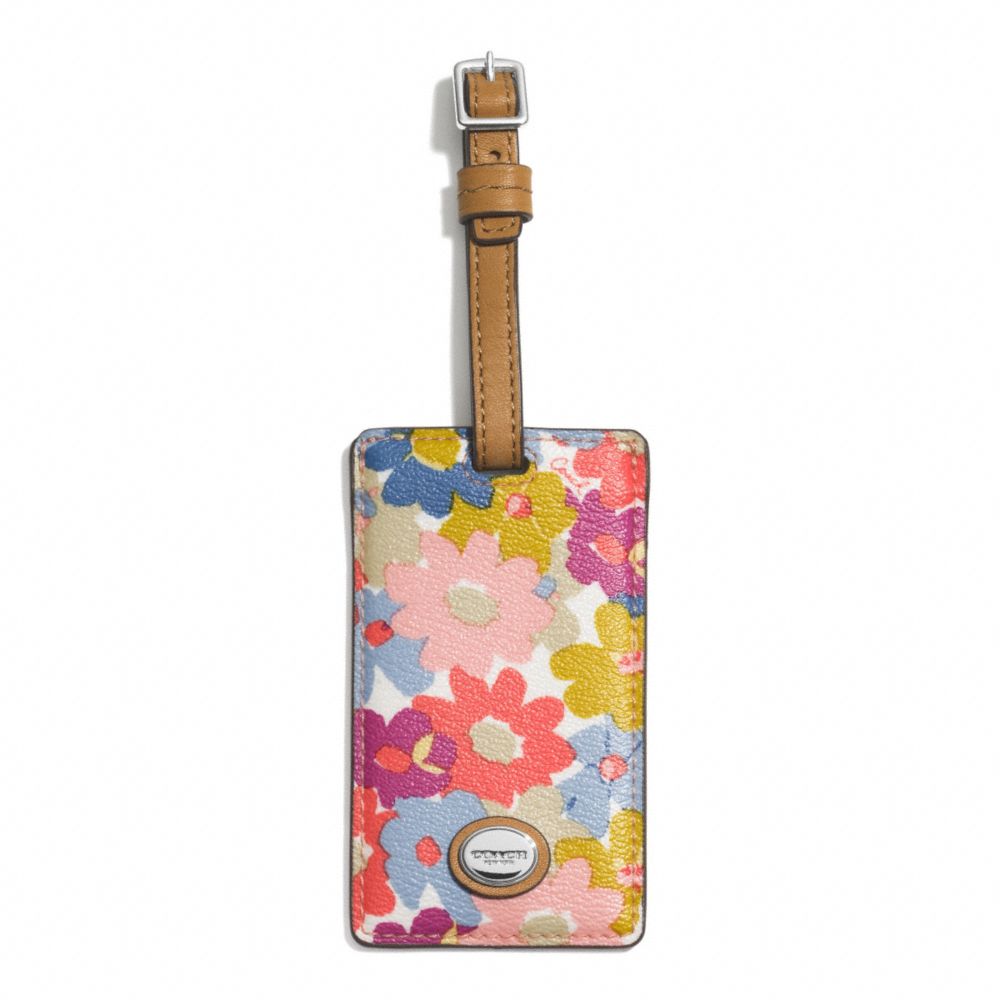 COACH F77586 Peyton Floral Luggage Tag 