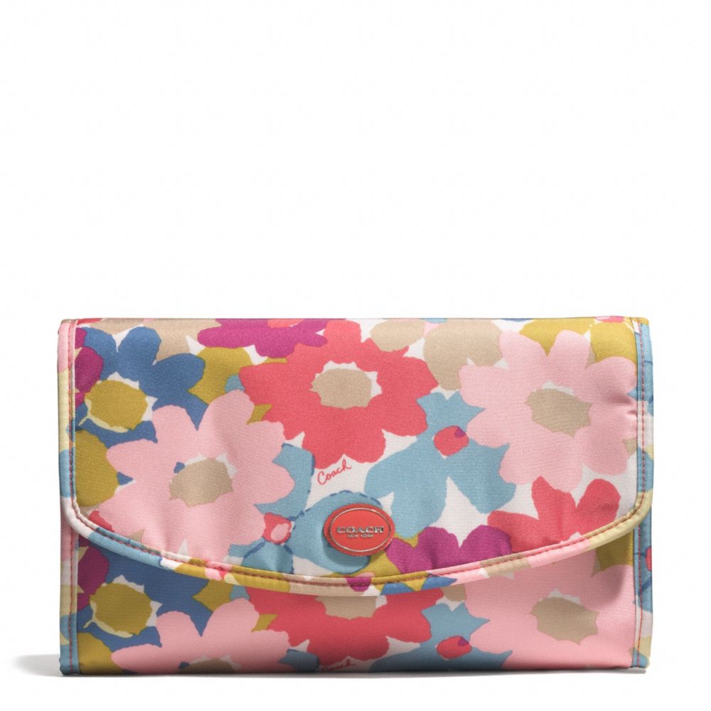 COACH f77596 GETAWAY FLORAL PRINT COSMETIC KIT 