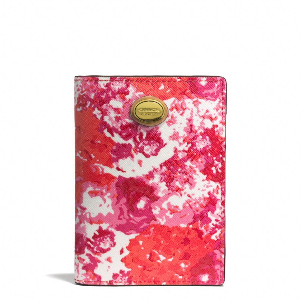 PEYTON FLORAL PRINT PASSPORT CASE COACH F77615