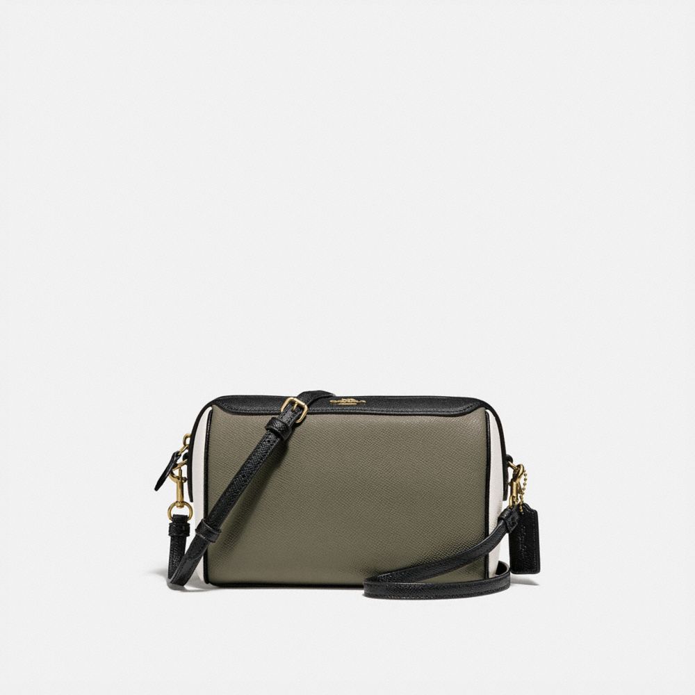 BENNETT CROSSBODY IN COLORBLOCK - F77685 - MILITARY GREEN MUTLI/GOLD