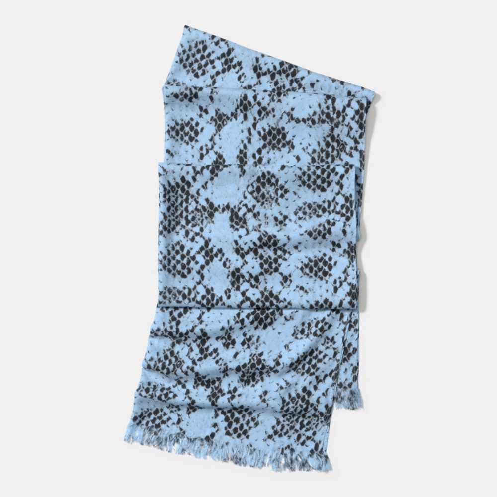 PYTHON SIGNATURE C STOLE - CORNFLOWER - COACH F77761