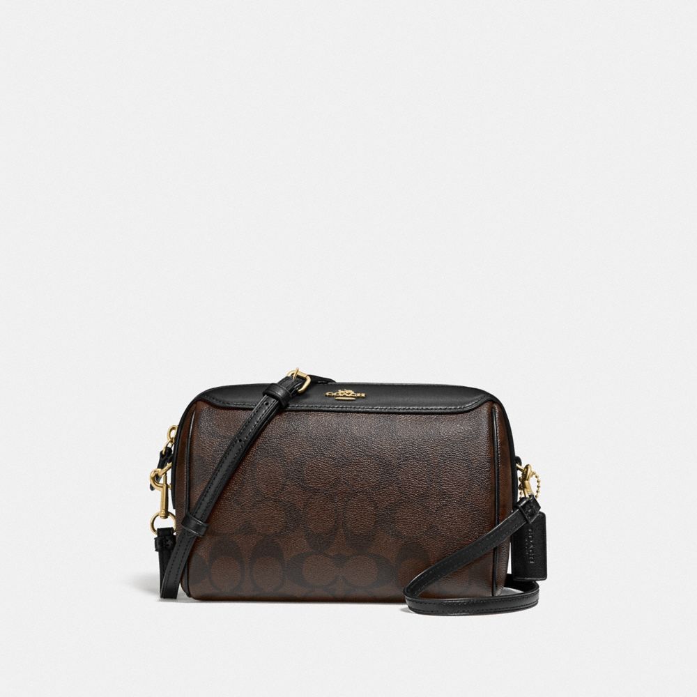 BENNETT CROSSBODY IN SIGNATURE CANVAS - BROWN/BLACK/GOLD - COACH F77879