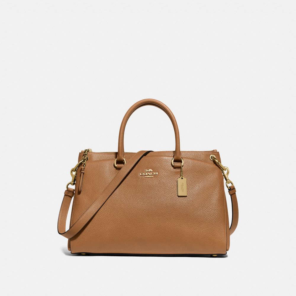 MIA SATCHEL - F77884 - IM/LIGHT SADDLE