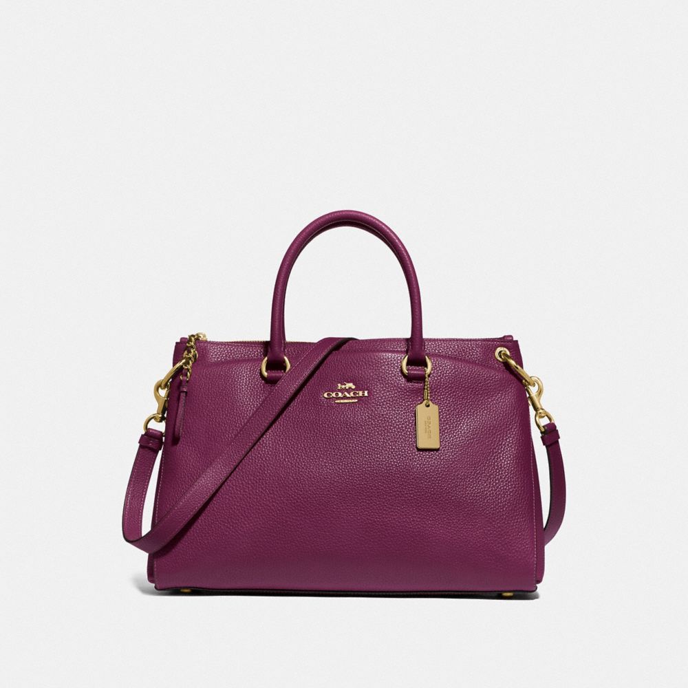 MIA SATCHEL - F77884 - IM/DARK BERRY