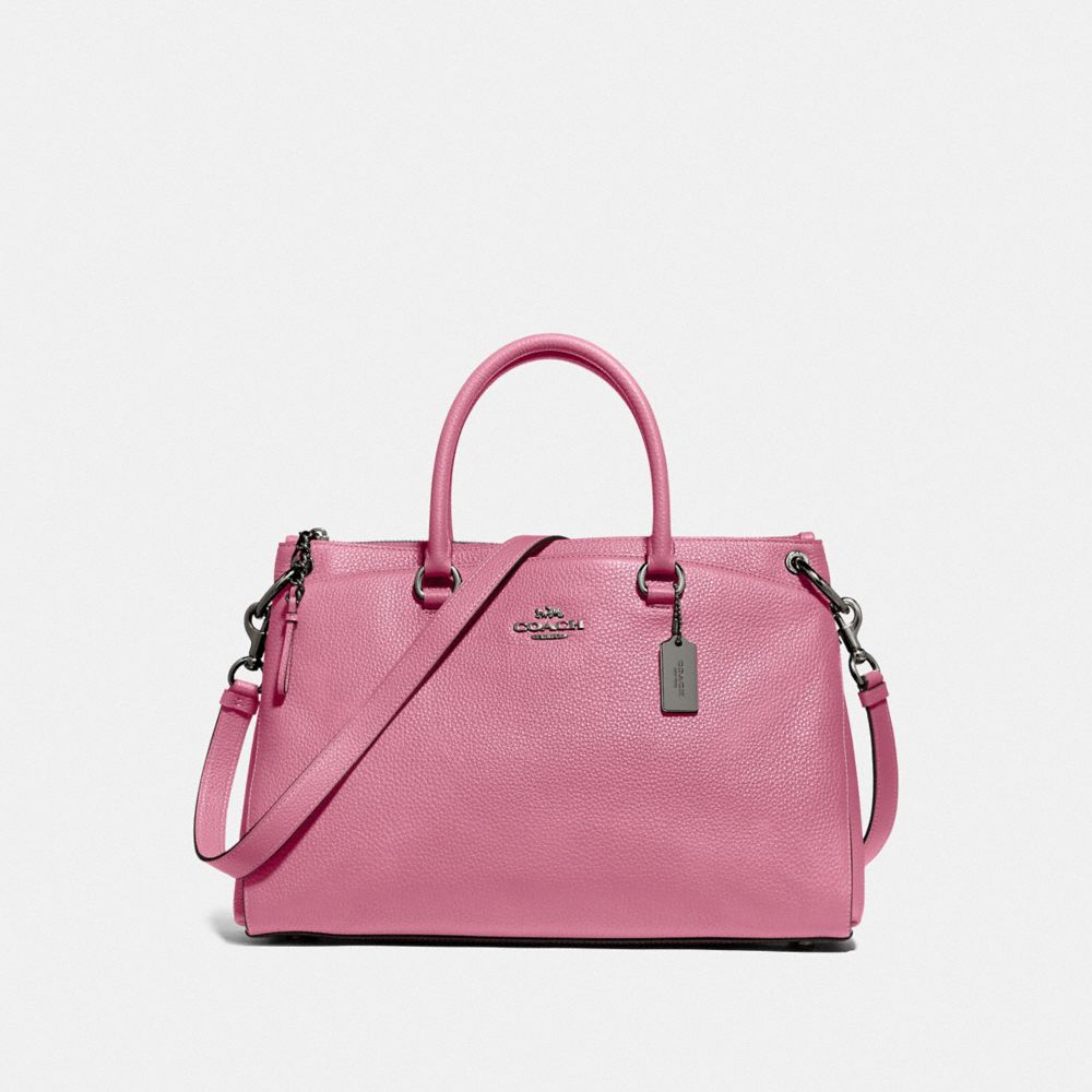 Pink coach online satchel