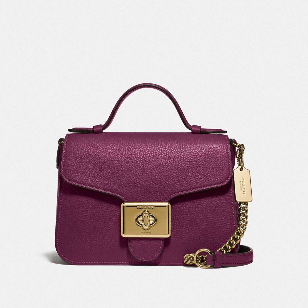 COACH F77897 - CASSIDY TOP HANDLE CROSSBODY IM/DARK BERRY