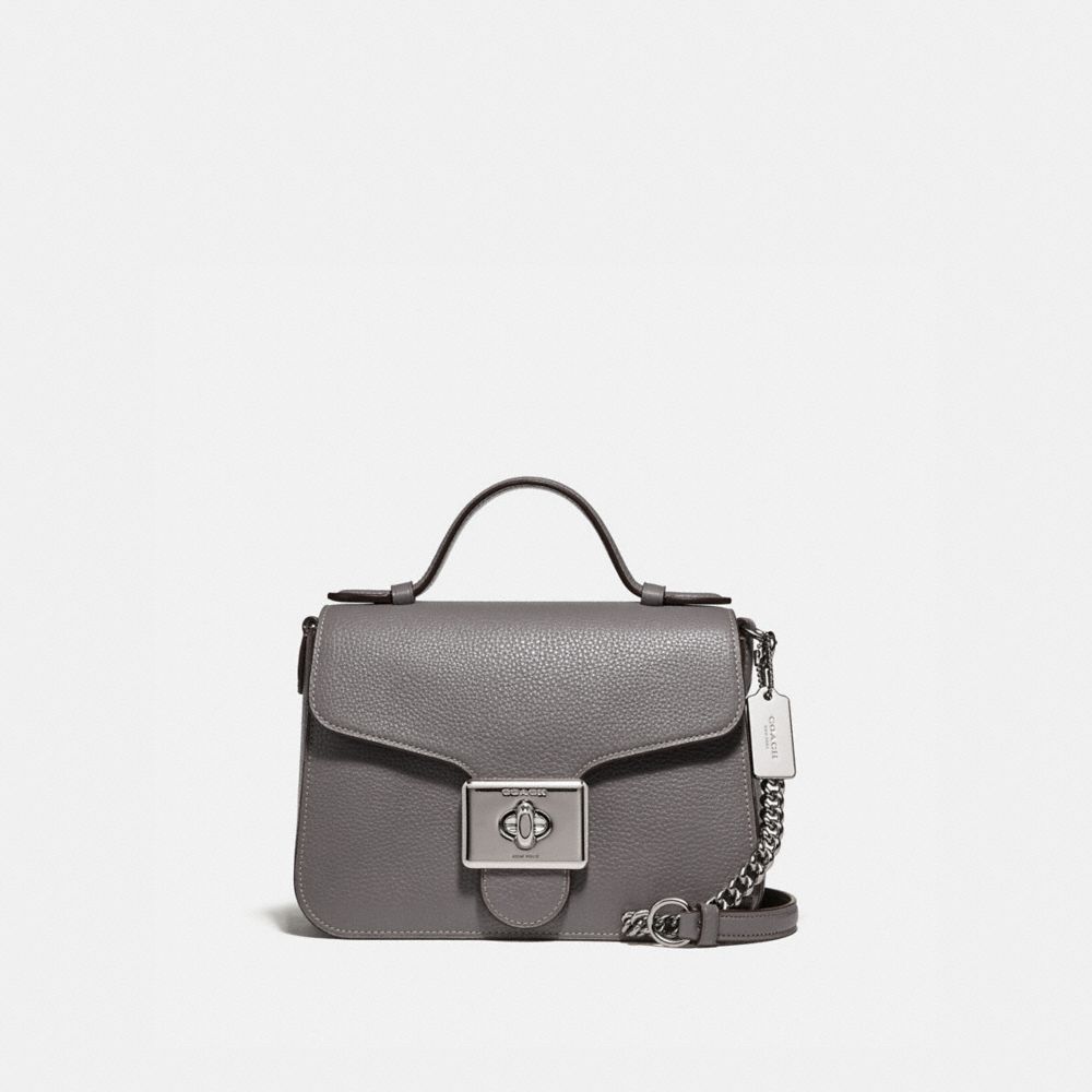 COACH CASSIDY TOP HANDLE CROSSBODY - SV/HEATHER GREY - F77897SVHGR