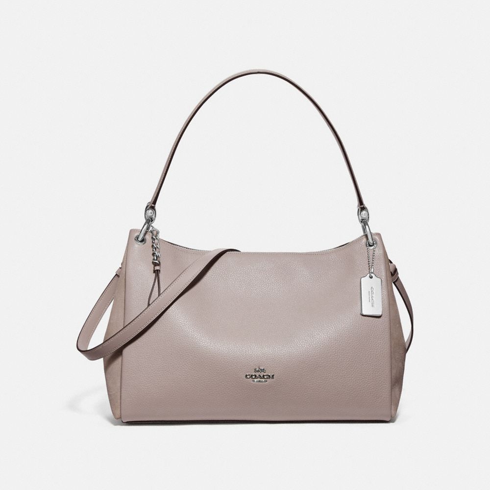 MIA SHOULDER BAG - F77999 - GREY BIRCH/SILVER