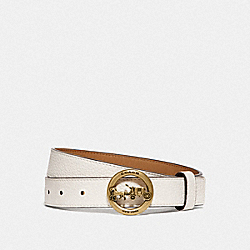 HORSE AND CARRIAGE BELT - CHALK/ LIGHT SADDLE - COACH F78181