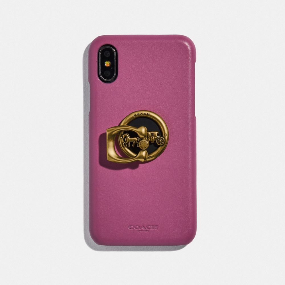 HORSE AND CARRIAGE PHONE GRIP - GD/GOLD - COACH F78365